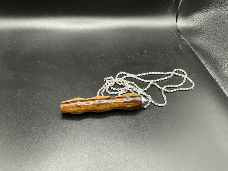 Crochet Hook Necklace - Pau Santo (Brazilian Blackheart)