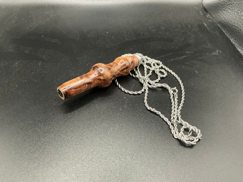 Crochet Hook Necklace - Spalted Sycamore Burl