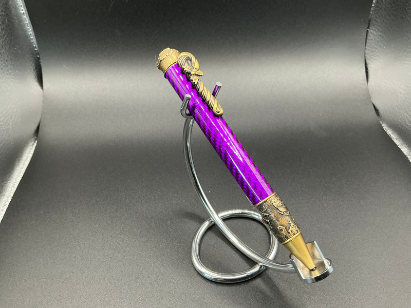 Christmas - purple carbon fiber - brass