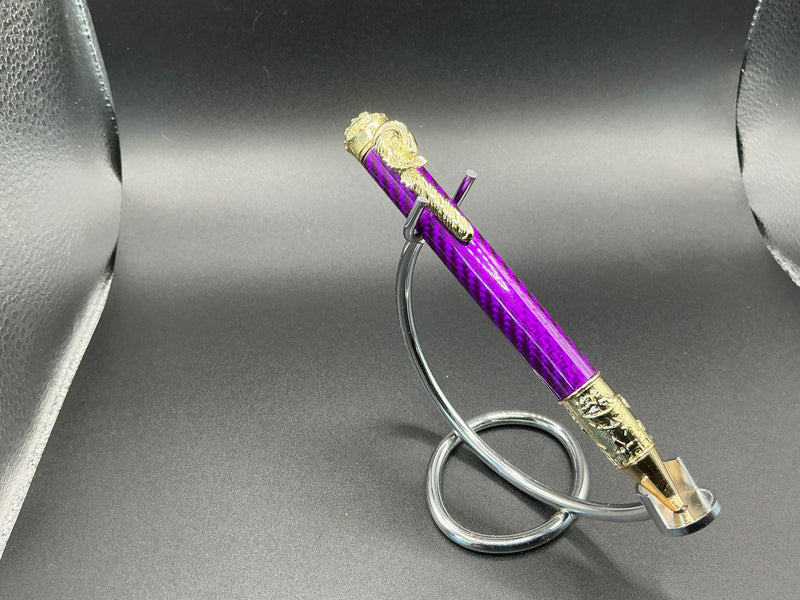 Christmas - purple carbon fiber - gold