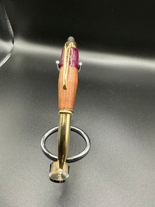 LED ballpoint - Spalted Peppercorn/Purpleheart