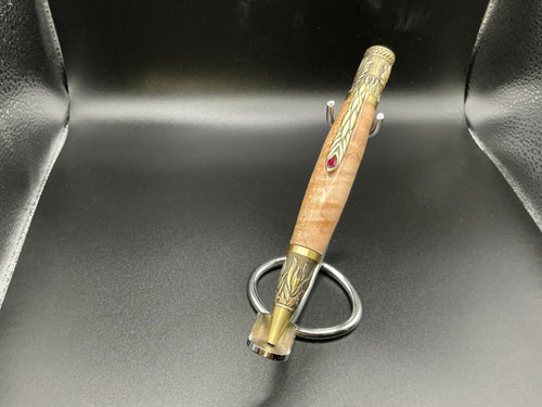 Phoenix Rising - Flame Maple w/ 2 Garnet