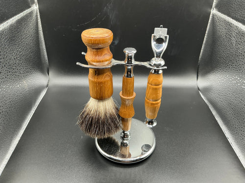 Shaving Set - French Oak