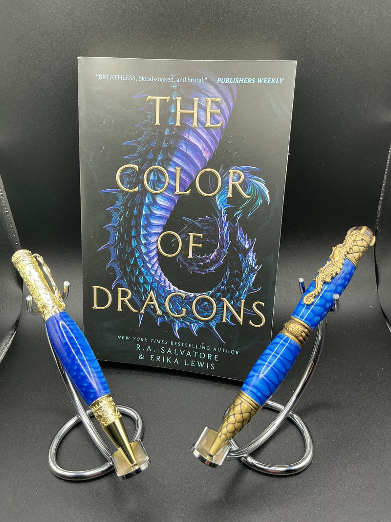 Color of Dragons - Blue Dragonscale acrylic - Ballpoint - Softcover