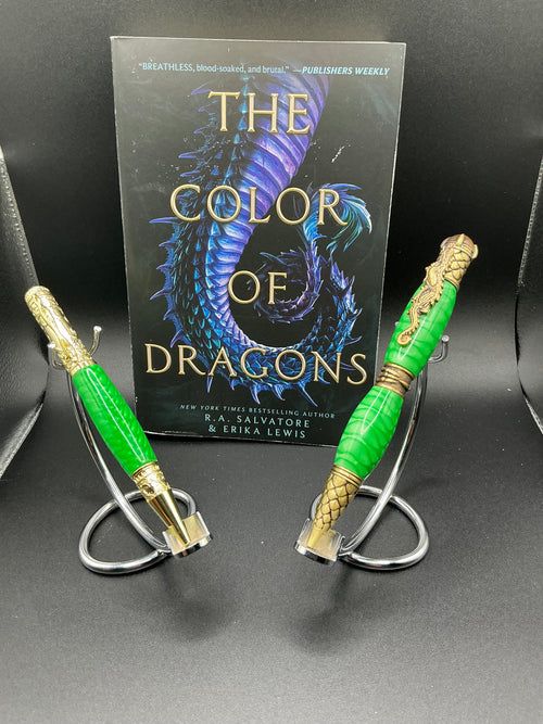 Color of Dragons - Green Dragonscale acrylic - Ballpoint - Softcover