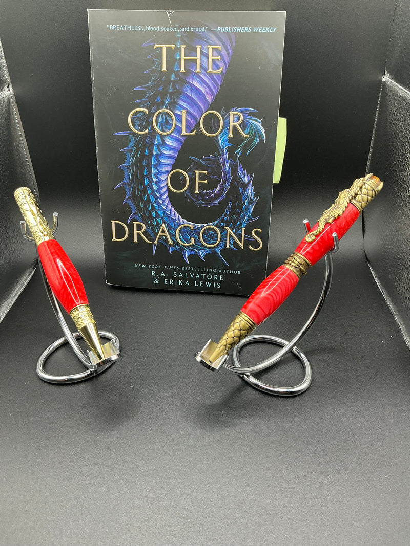 Color of Dragons - Red Dragonscale acrylic - Ballpoint - Softcover