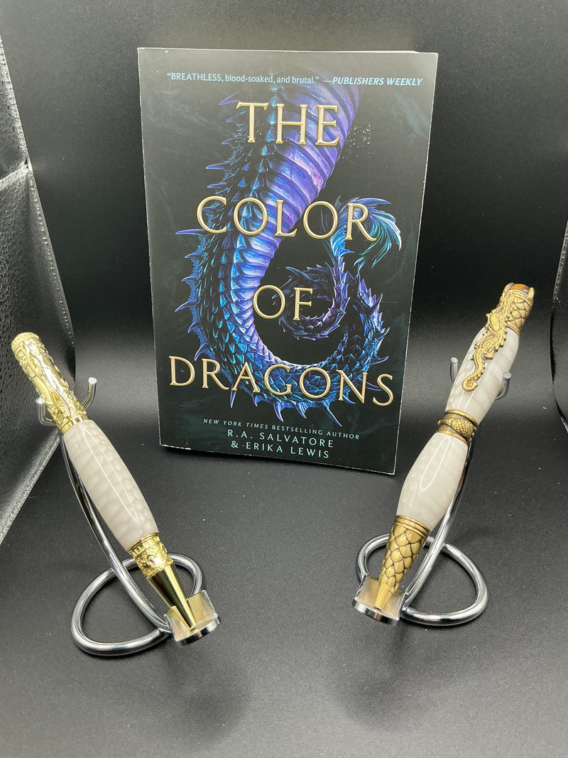Color of Dragons - White Dragonscale acrylic - Ballpoint - Softcover