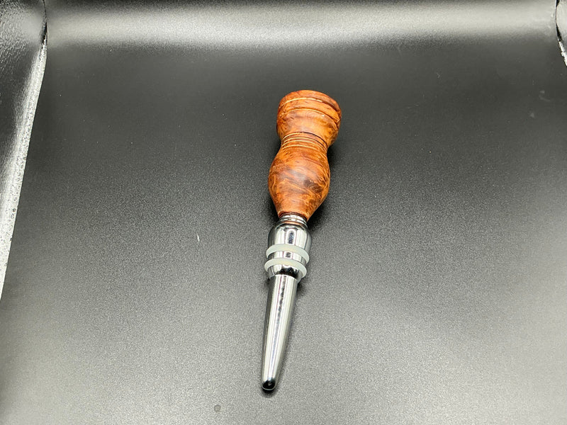 Wine Stoppers - Orange dyed Redwood Burl