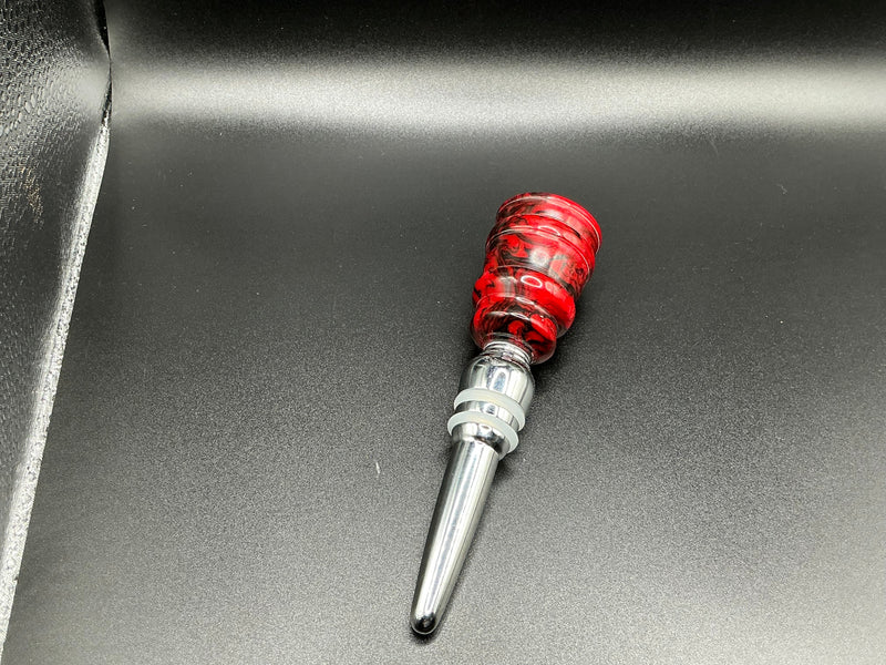 Wine Stoppers - Red/Black acrylic